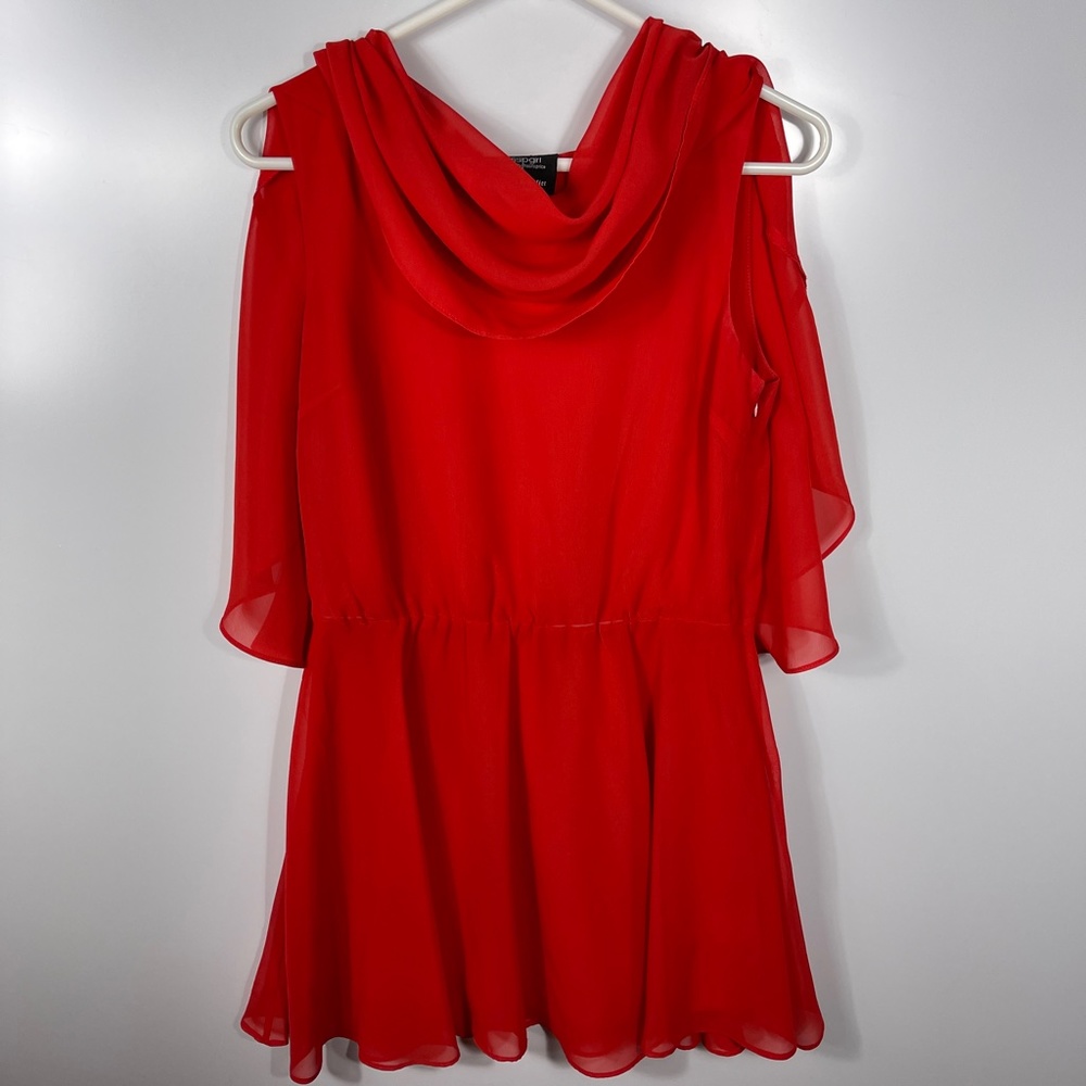 Romeo & Juliet Couture Flowing Red Dress Sz Medium - Picture 3 of 8
